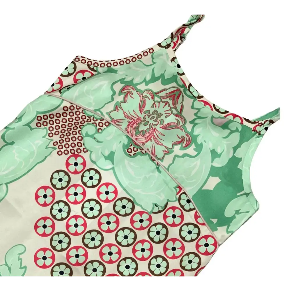 Top estivo fantasia per ragazza Y-Clù con motivi floreali e geometrici in colori pastello