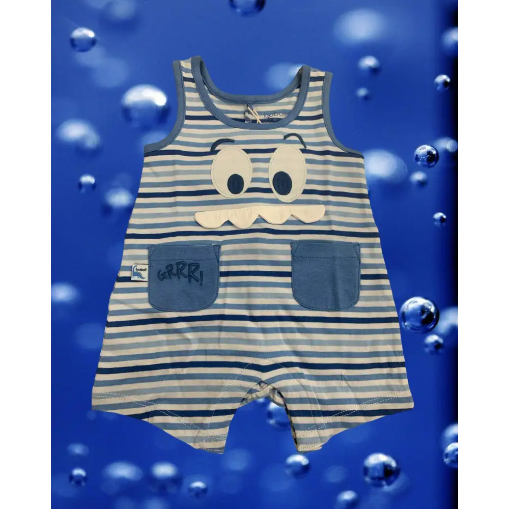 Tutina corta rigata per neonati 6mesi 9mesi Boboli 106197 - OOPS by BabyBimbo 0-16