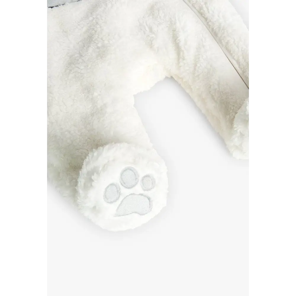 Tutina di pelliccia per neonati in bianco con stampa Boboli 149004 - OOPS by BabyBimbo 0-16