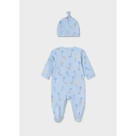 Tutina e Cappellino neonato 0-18mesi Mayoral 1706 cielo - OOPS by BabyBimbo 0-16
