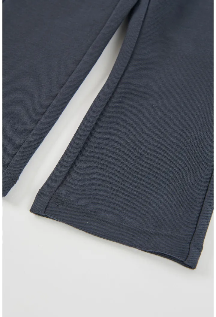 Pantalone grigio da bambina con tasche - Boboli