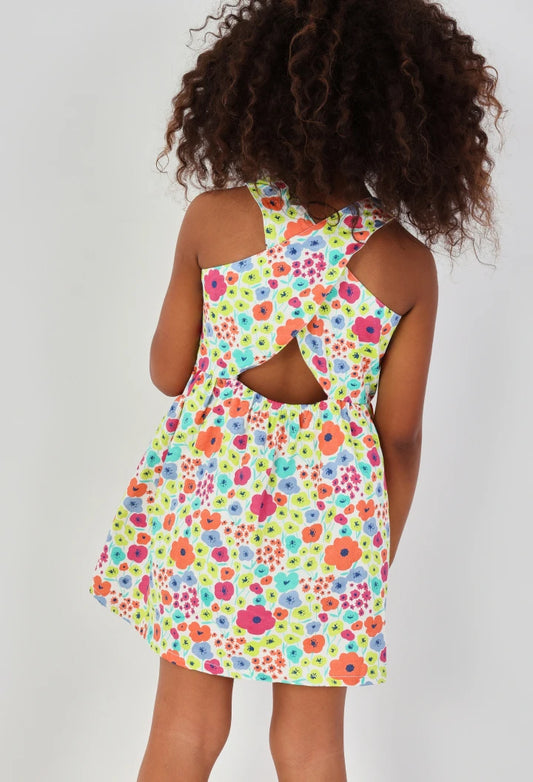 Vestito bambina Cotone stampato a fiori - BOBOLI - OOPS by BabyBimbo 0-16