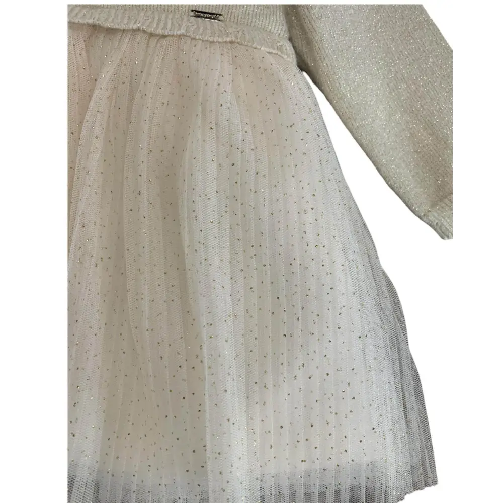 Vestito combined tricot e tulle neonata 0-18mesi Mayoral 0258-47 - OOPS by BabyBimbo 0-16