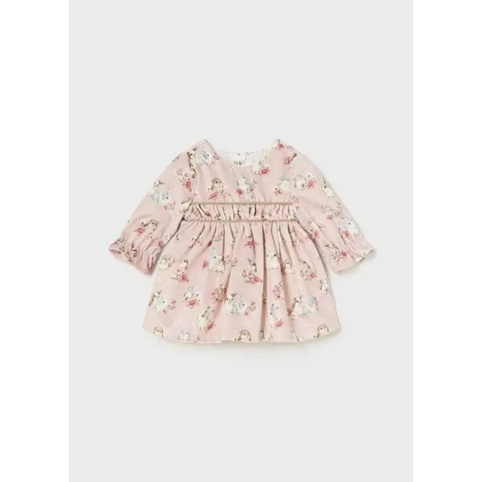 Vestito stampato rosa neonata 0-18mesi Mayoral 2809 - OOPS by BabyBimbo 0-16