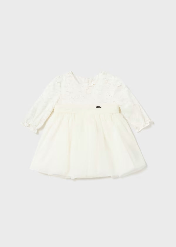 vestito , Vestito tulle ricamo neonata neonata 0-18mesi Mayoral 02855-24 - BabyBimbo 0-16, abbigliamento bambini