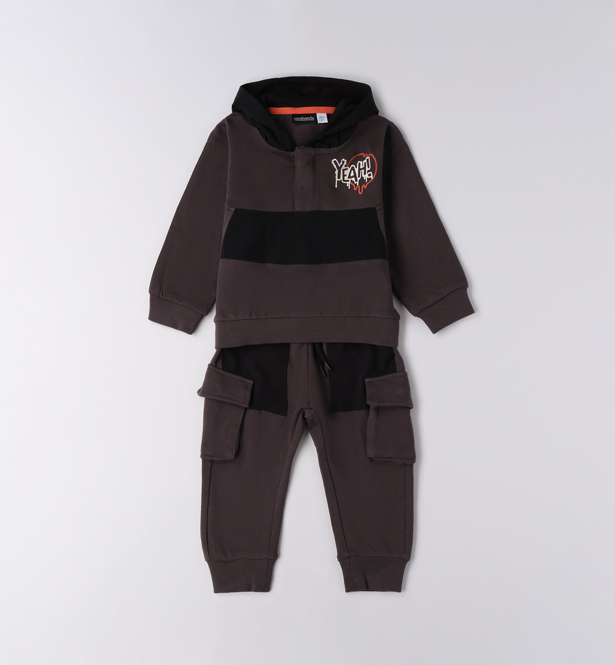 Completo tuta bambino con cappuccio