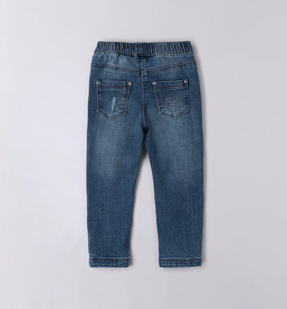 Jeans stone wash da bambina