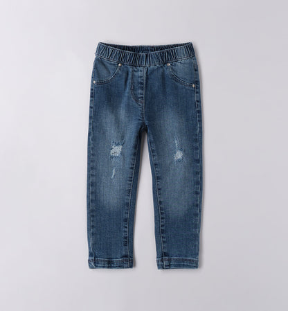 Jeans stone wash da bambina
