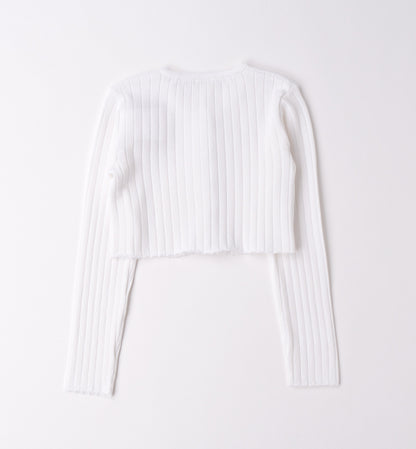 Cardigan bianco bambina – Comfort e stile - OOPS by BabyBimbo 0-16