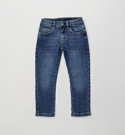 Jeans Bambino Sarabanda Denim Scuro Slavato Regular Fit – Stretch
