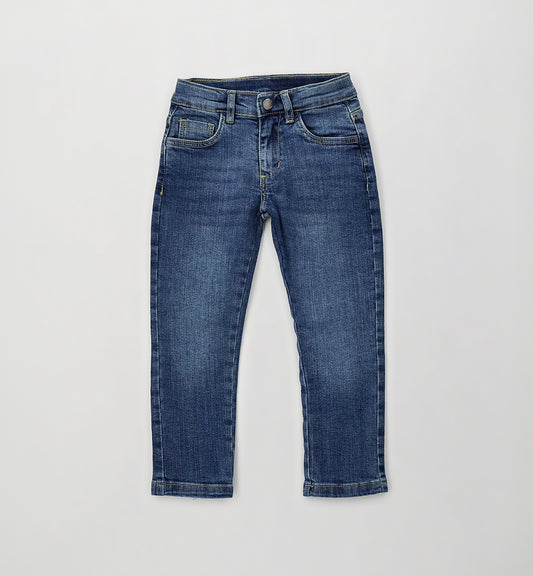 Jeans Bambino Sarabanda Denim Scuro Slavato Regular Fit – Stretch