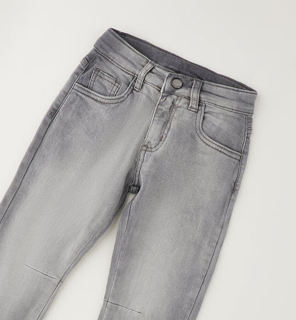 Jeans Bambino Sarabanda Grigio Chiaro Loose Fit Stretch – Vita Regolabile