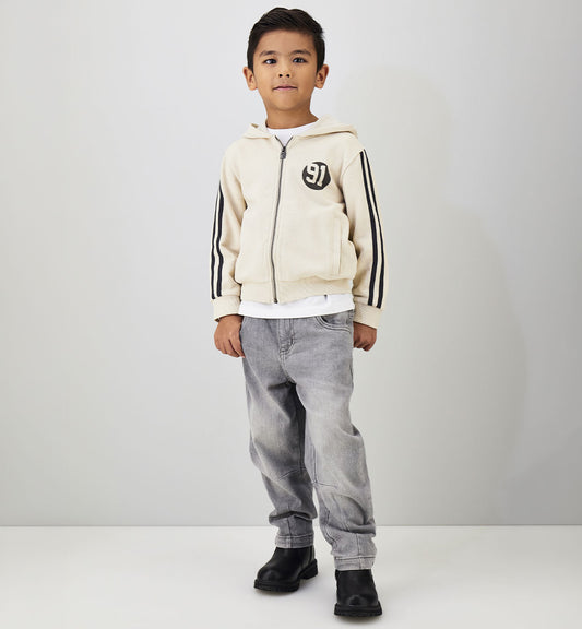 Jeans Bambino Sarabanda Grigio Chiaro Loose Fit Stretch – Vita Regolabile