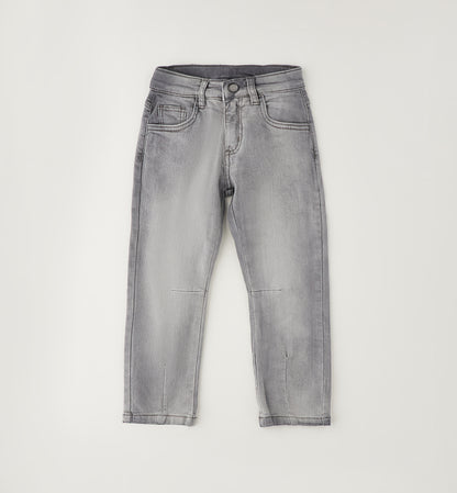 Jeans Bambino Sarabanda Grigio Chiaro Loose Fit Stretch – Vita Regolabile