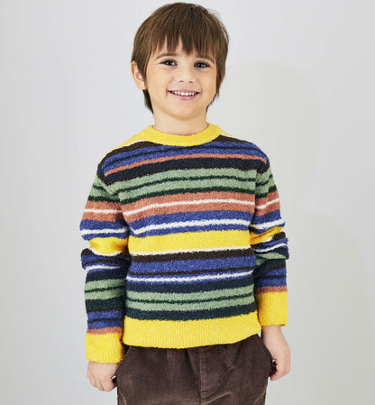 Maglione Bambino Sarabanda Rigato Colorato – Girocollo Morbido