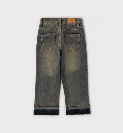 Jeans Bambino Sarabanda Wide Fit Denim Slavato Stretch – Vita Regolabile