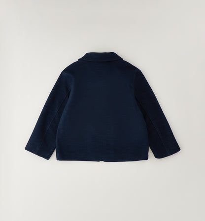 Giacchetto Bambino Blu Navy con Collo e Zip – Modello Box Versatile
