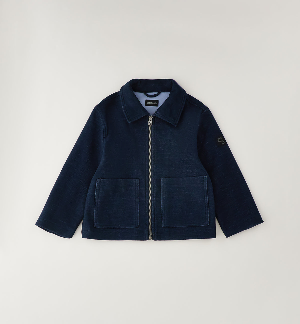 Giacchetto Bambino Blu Navy con Collo e Zip – Modello Box Versatile