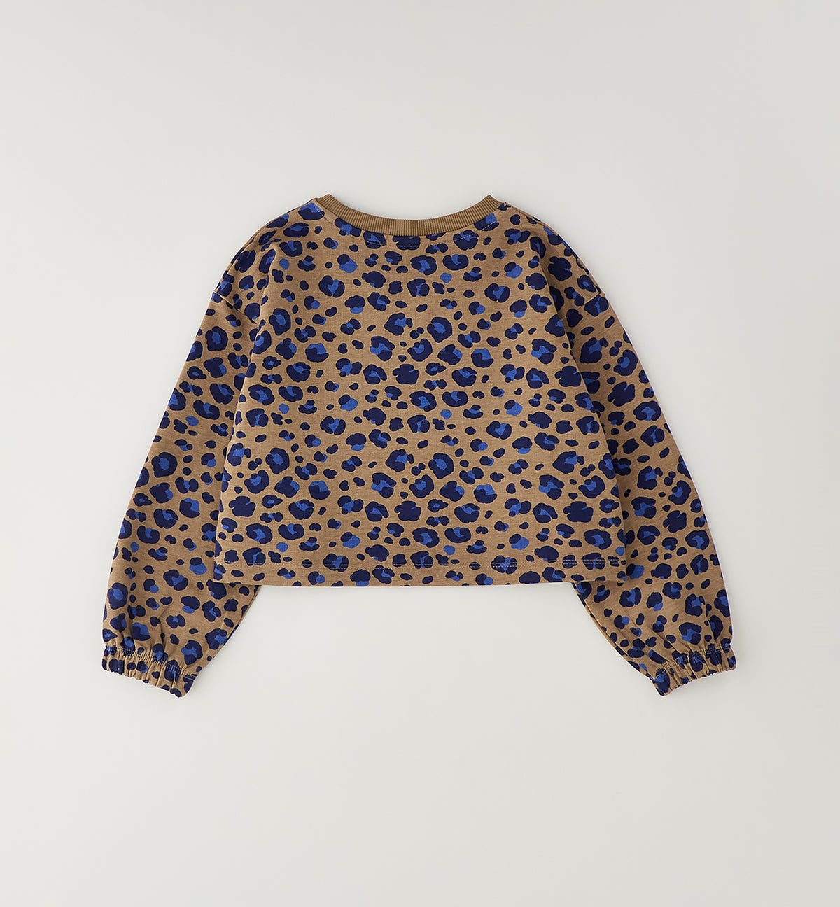 Felpa Bambina Sarabanda Maculata Marrone e Blu – Modello Corto