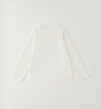 T-Shirt Sarabanda Bambina Off White con Stampa e Brillantini
