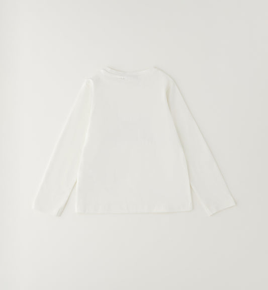T-Shirt Sarabanda Bambina Off White con Stampa e Brillantini - OOPS by BabyBimbo 0-16