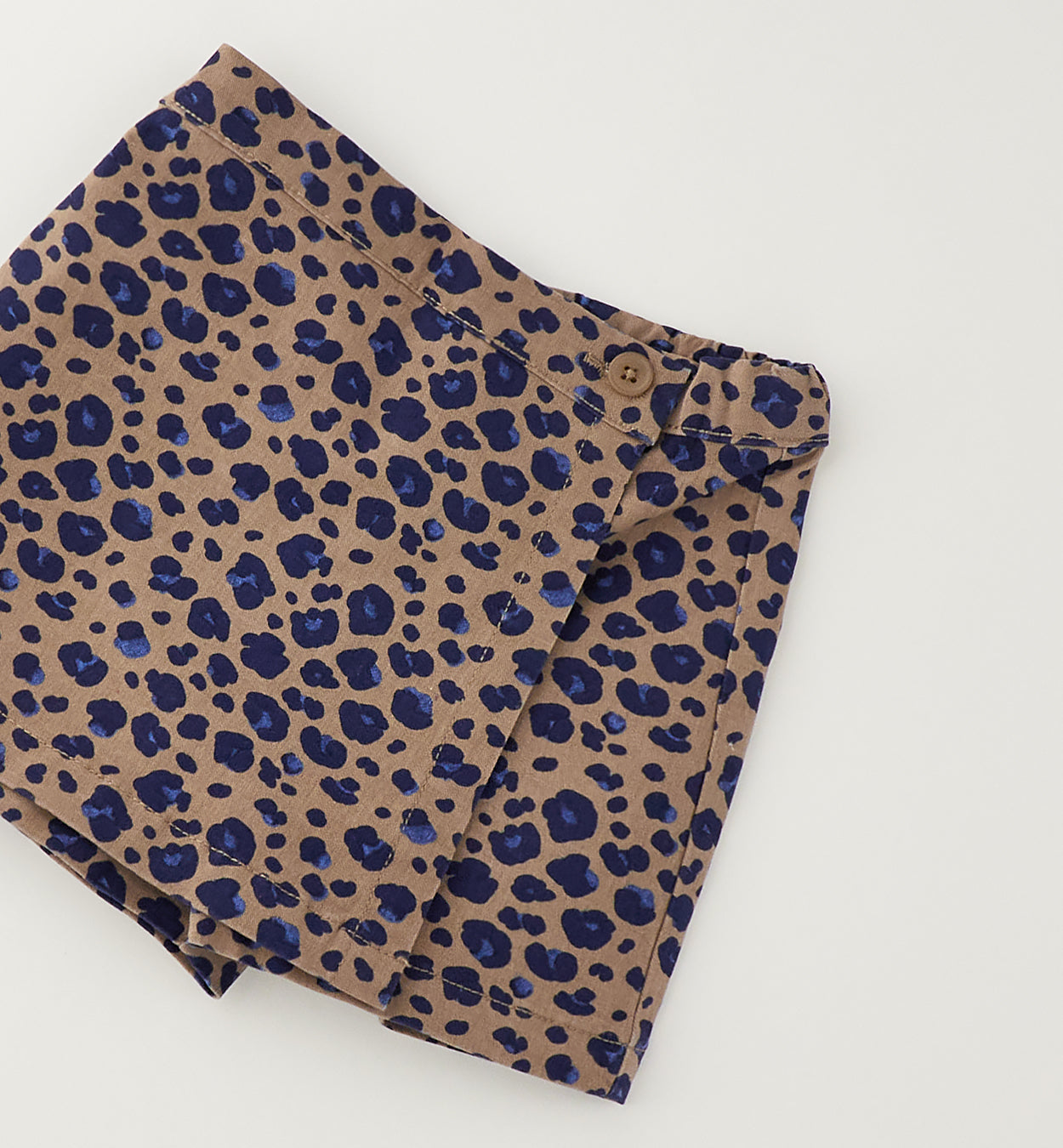 Shorts Bambina  Maculata Blu e Marrone Sarabanda