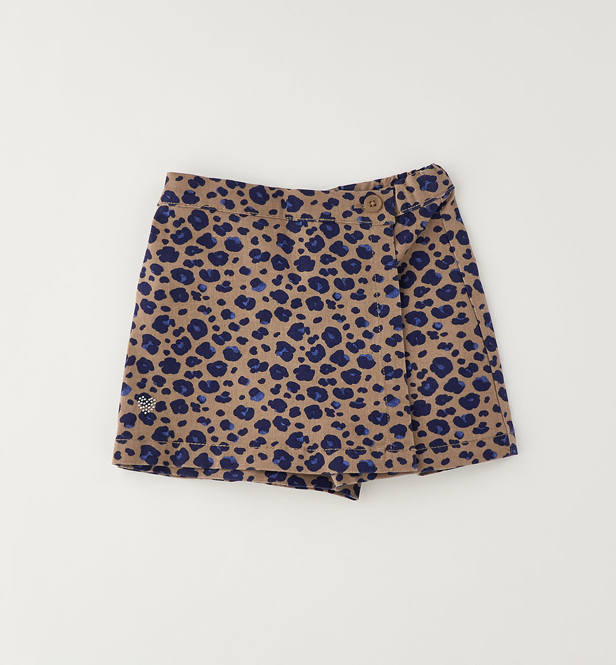 Shorts Bambina  Maculata Blu e Marrone Sarabanda