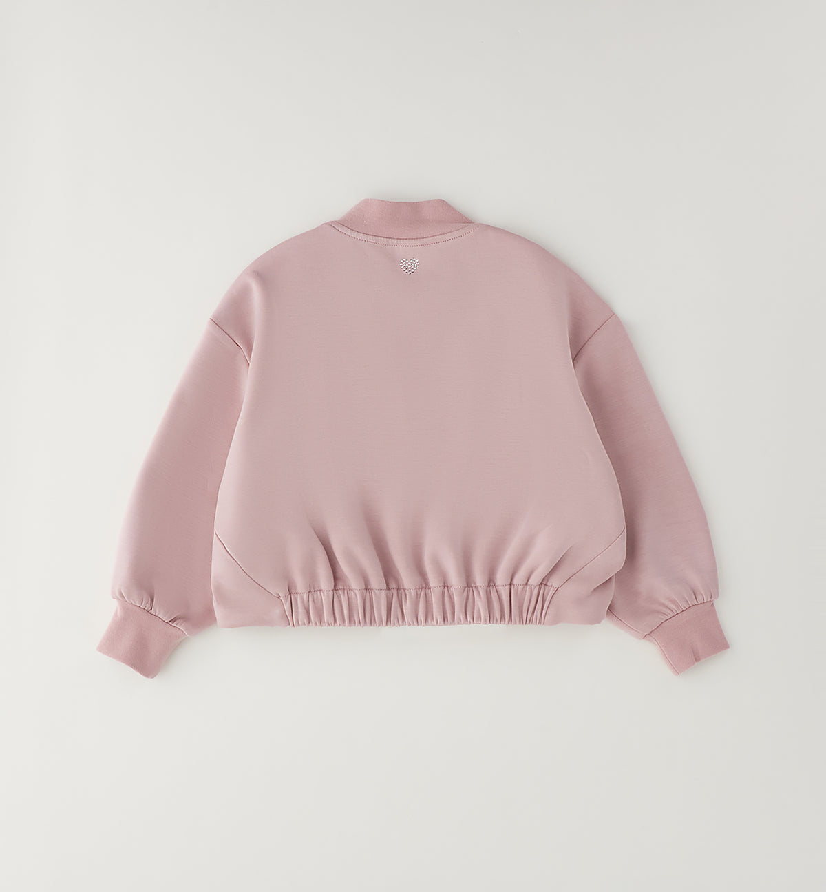 Felpa Bomber Bambina Sarabanda Light Pink con Zip – Giubbotto