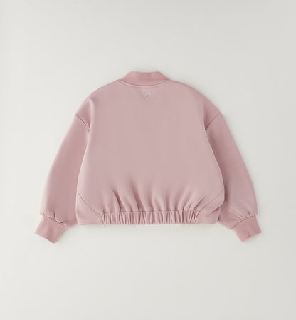 Felpa Bomber Bambina Sarabanda Light Pink con Zip – Giubbotto