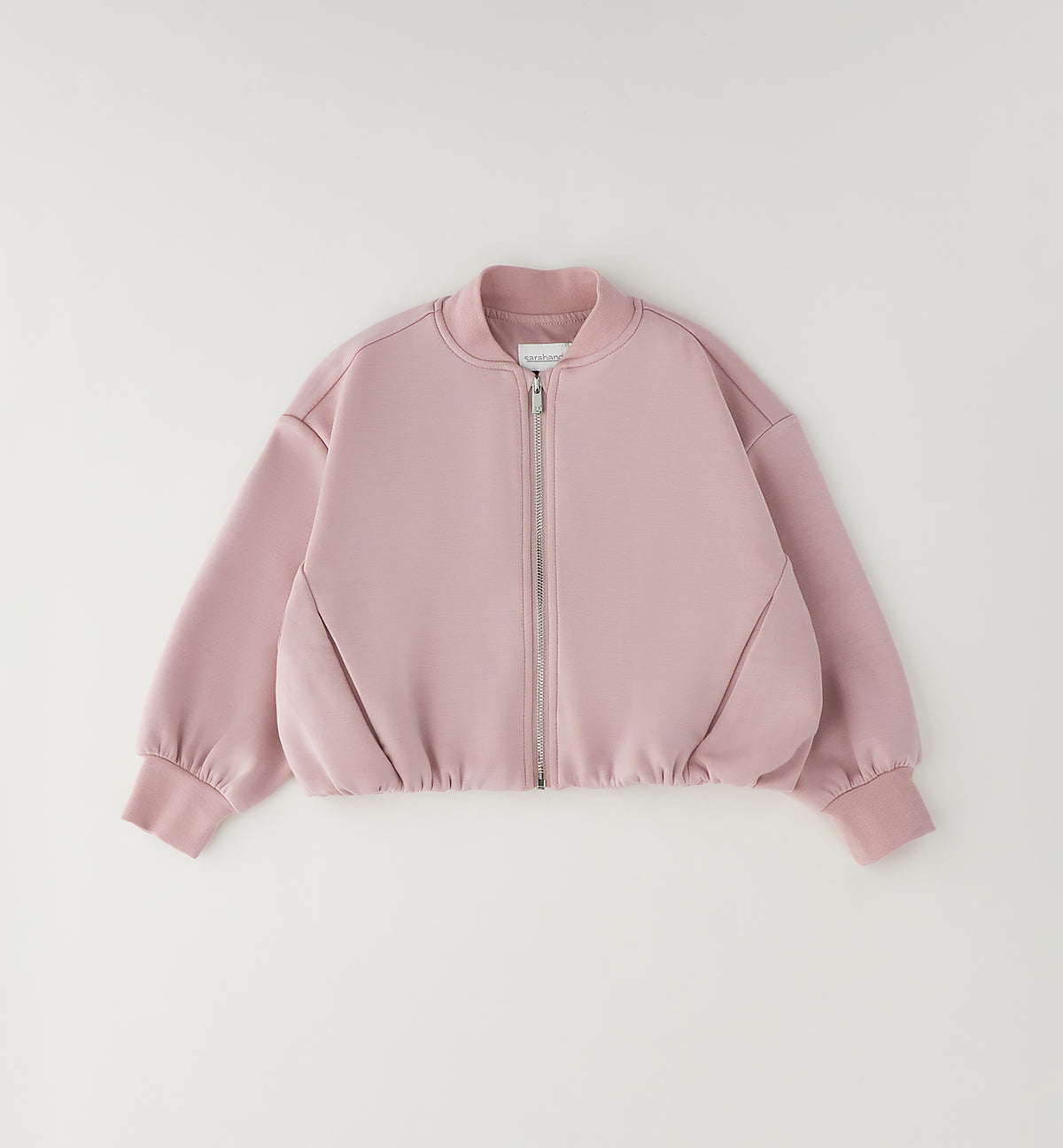 Felpa Bomber Bambina Sarabanda Light Pink con Zip – Giubbotto