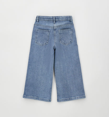 Jeans Bambina Sarabanda Wide Leg con Brillantini – Jeans Chiaro