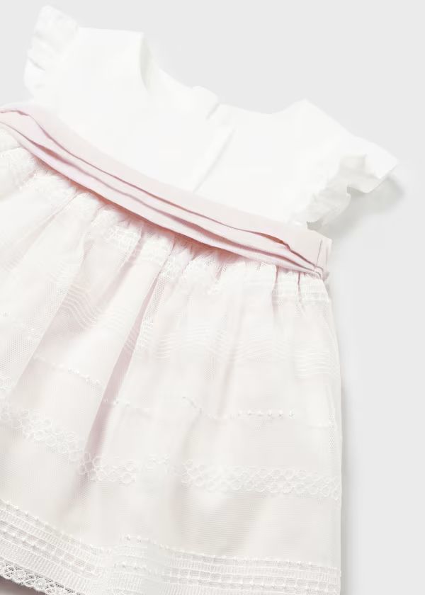 Vestito combinato con copri pannolino neonata Mayoral 1824 28