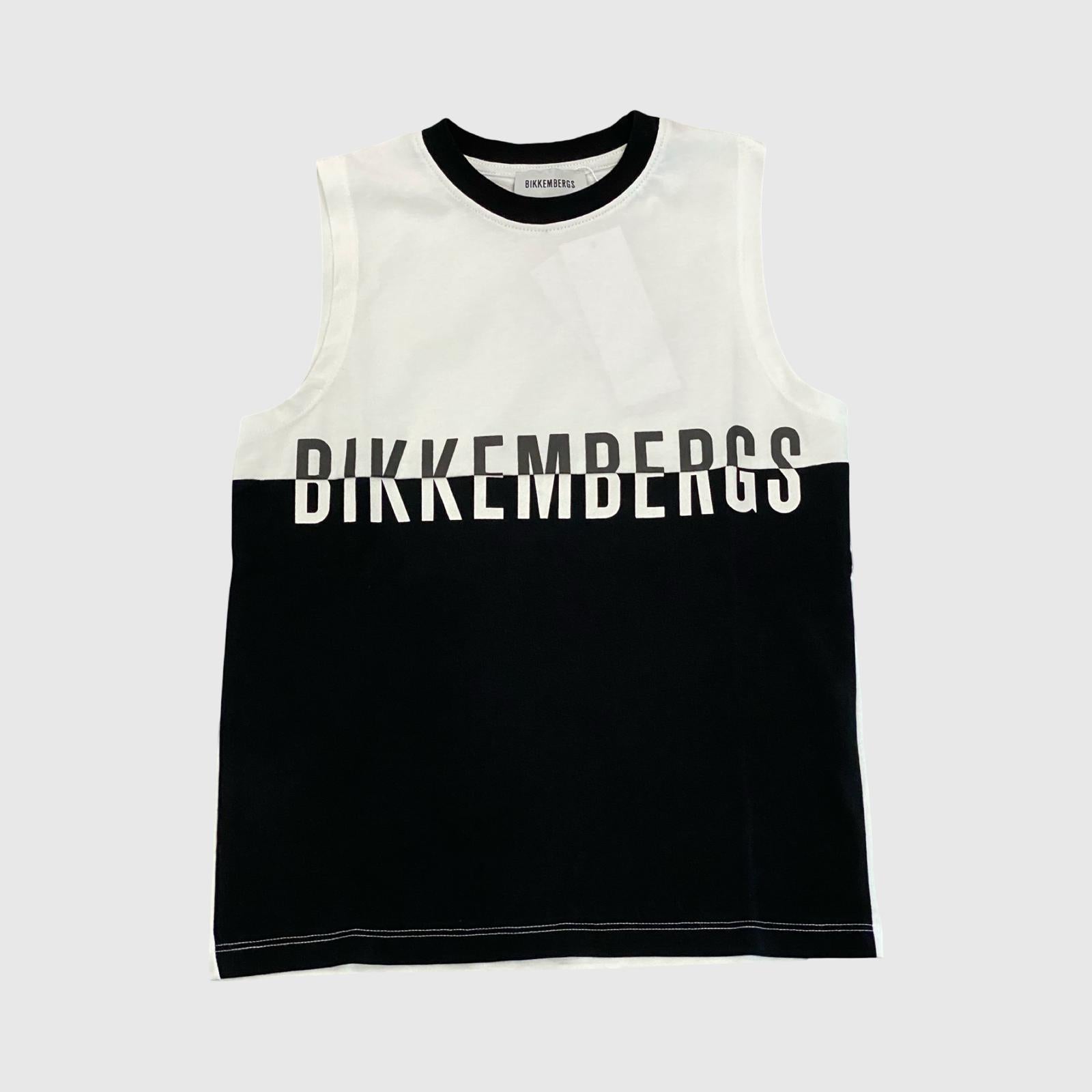 Completo Bikkembergs Canotta e Shorts Nero/Bianco - OOPS by BabyBimbo 0-16