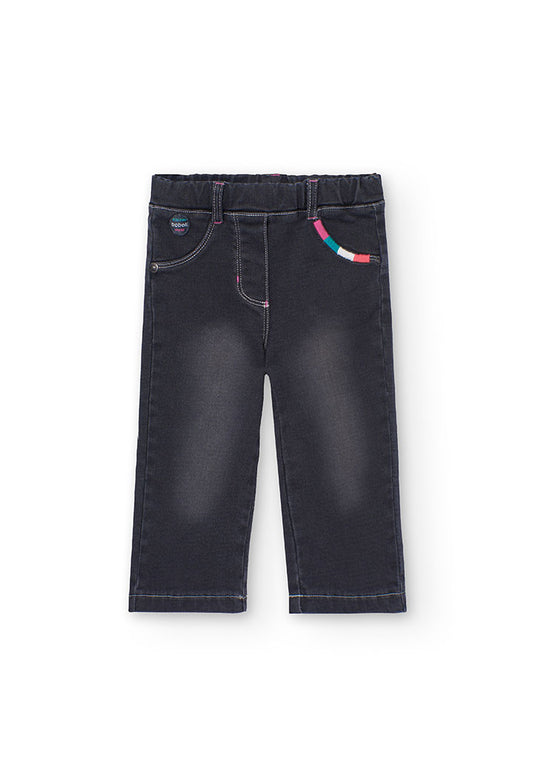 Pantalone denim Black  per Bimba Boboli 229070black