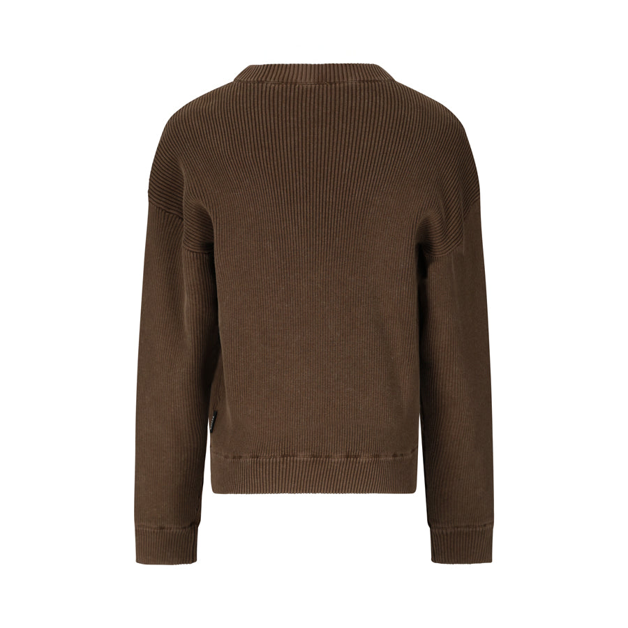Maglione Ragazzo Retour Cioccolato Relaxed Fit – Lavaggio Vintage