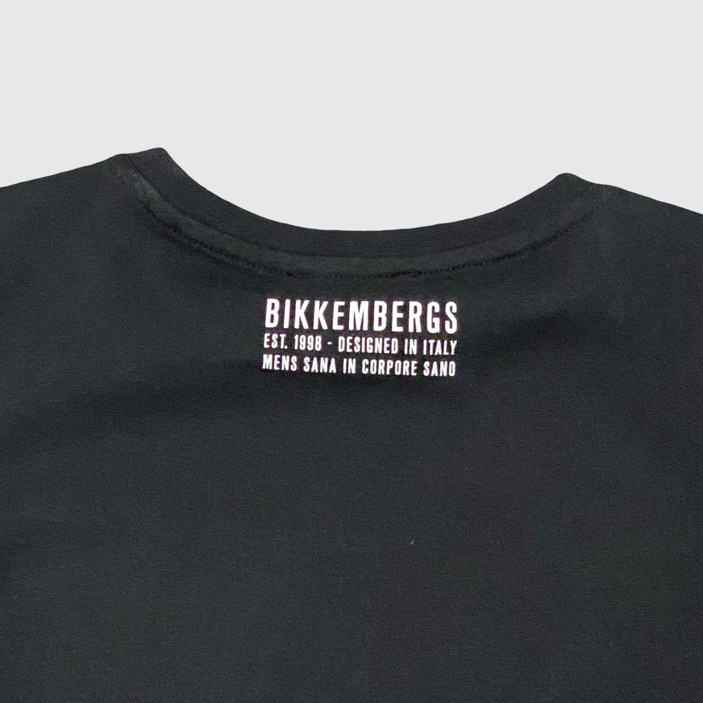 T-Shirt Bikkembergs Nera con Logo Bianco - OOPS by BabyBimbo 0-16