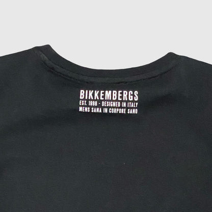 T-Shirt Bikkembergs Nera con Logo Bianco - OOPS by BabyBimbo 0-16