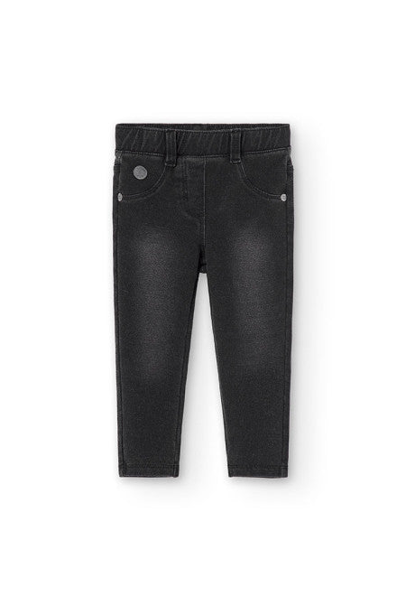 Pantalone in flanella con tascone bambino