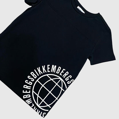 T-Shirt Bikkembergs Nera con Logo Bianco - OOPS by BabyBimbo 0-16