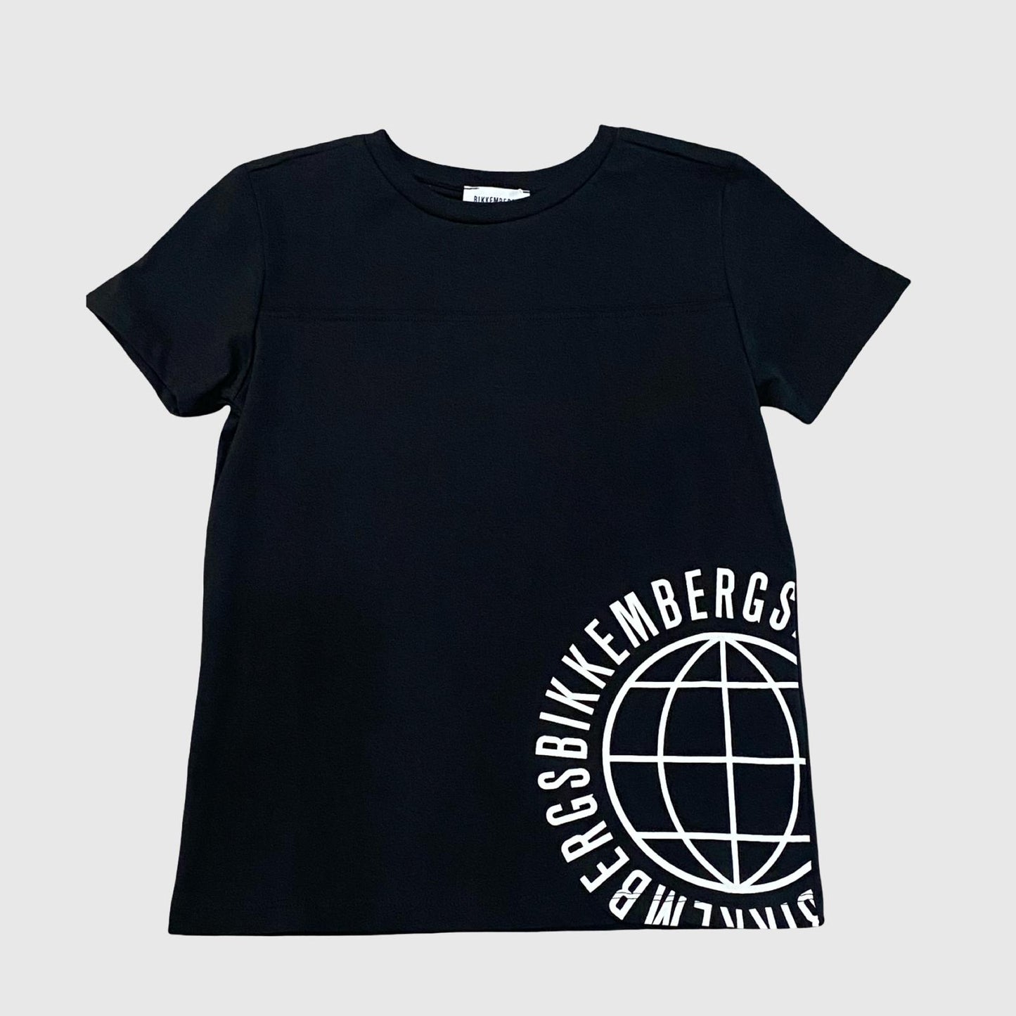 T-Shirt Bikkembergs Nera con Logo Bianco - OOPS by BabyBimbo 0-16