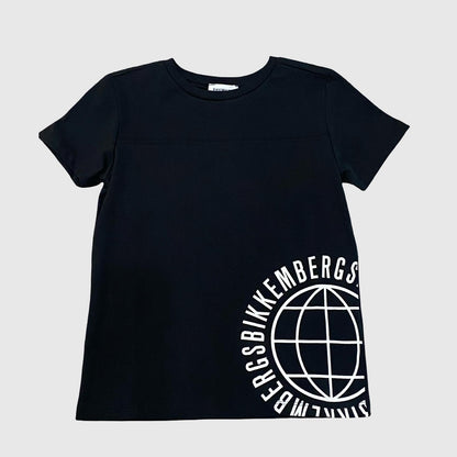T-Shirt Bikkembergs Nera con Logo Bianco - OOPS by BabyBimbo 0-16