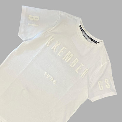 T-Shirt Bikkembergs Bianca con Logo Centrale in Rilievo - OOPS by BabyBimbo 0-16