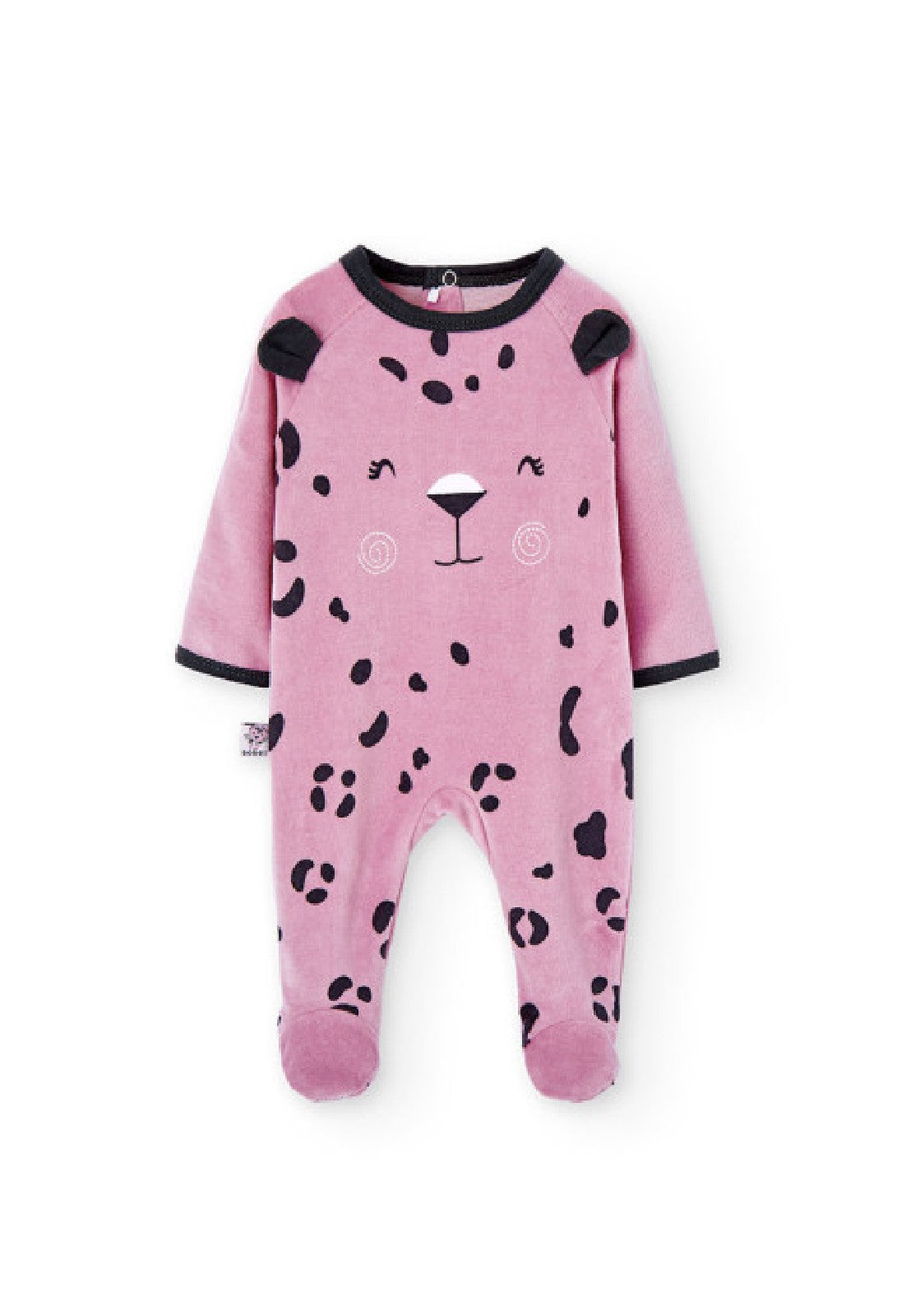 Tute neonato , Tutina ciniglia neonata rosa 3-9 mesi Boboli 107086 - BabyBimbo 0-16, abbigliamento bambini