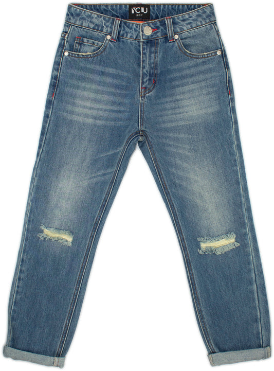 Jeans strappati per ragazzo da 8 a 16 anni Y-Clù BY10001