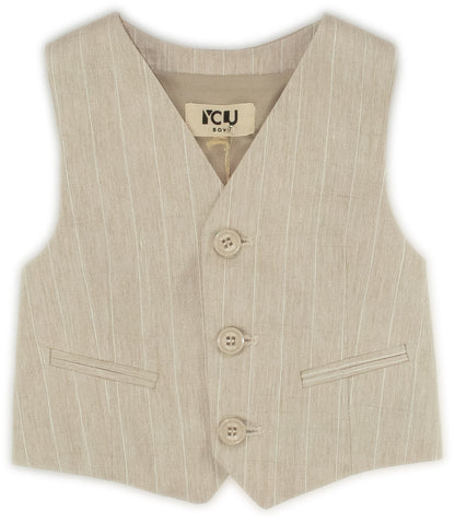 Elegante gilet righe  per ragazzo da 3anni a 7anni Y-CLU BYB11051