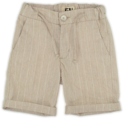 Elegant striped Bermuda shorts for boys from 3 years to 7 years Y-CLU BYB11061