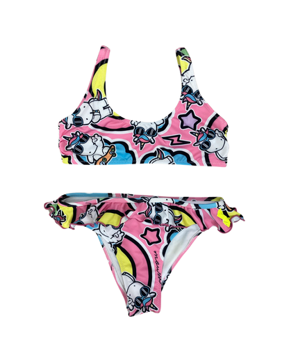 COTUME , Bikini unicorn per bimba Mousse MKCR261 - BabyBimbo 0-16,