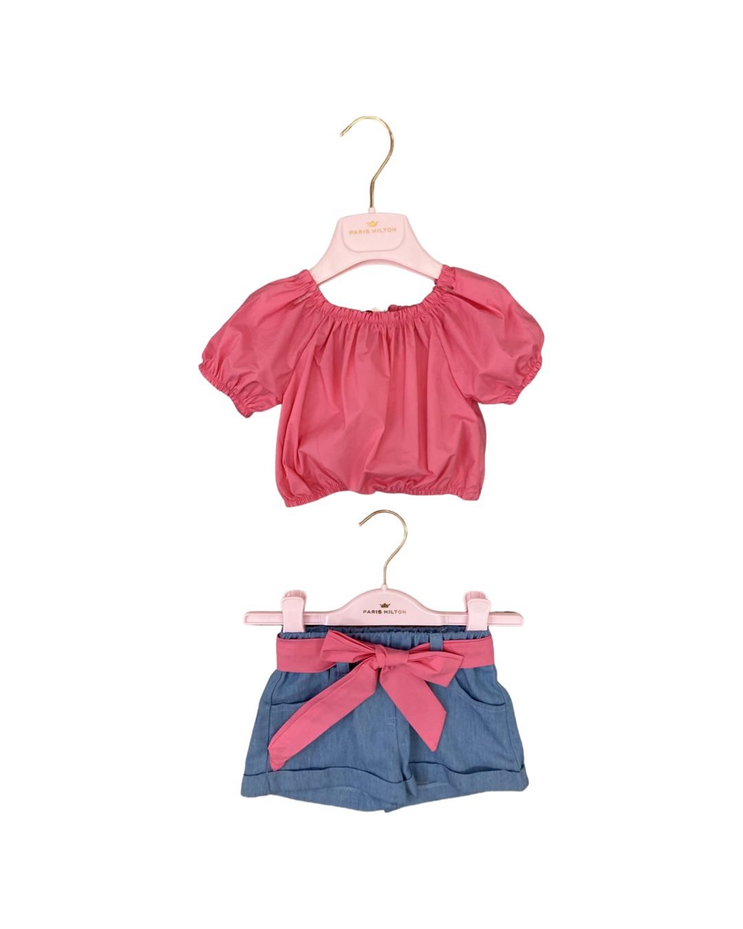maglietta , Blusa cotone fuxia per neonata color Paris Hilton PHNKS1955 - BabyBimbo 0-16,