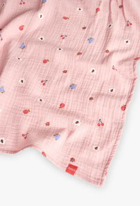 Coperta lavorata a maglia per neonato di colore rosa con stampa per neonati Boboli 101103 OOPS by BabyBimbo 0-16