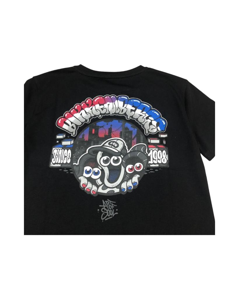 Maglietta , Maglietta di cotone street wear per Ragazzo manica corta 8anni-16anni Bikkembergs BK2086 - BabyBimbo 0-16, abbigliamento bambini